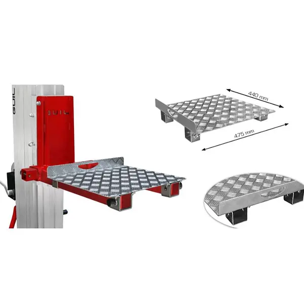 Aluminum loading platform 500x630 mm for Toro series B C and D ACT-04/L