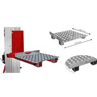 Aluminum loading platform 500x630 mm for Toro series B C and D ACT-04/L