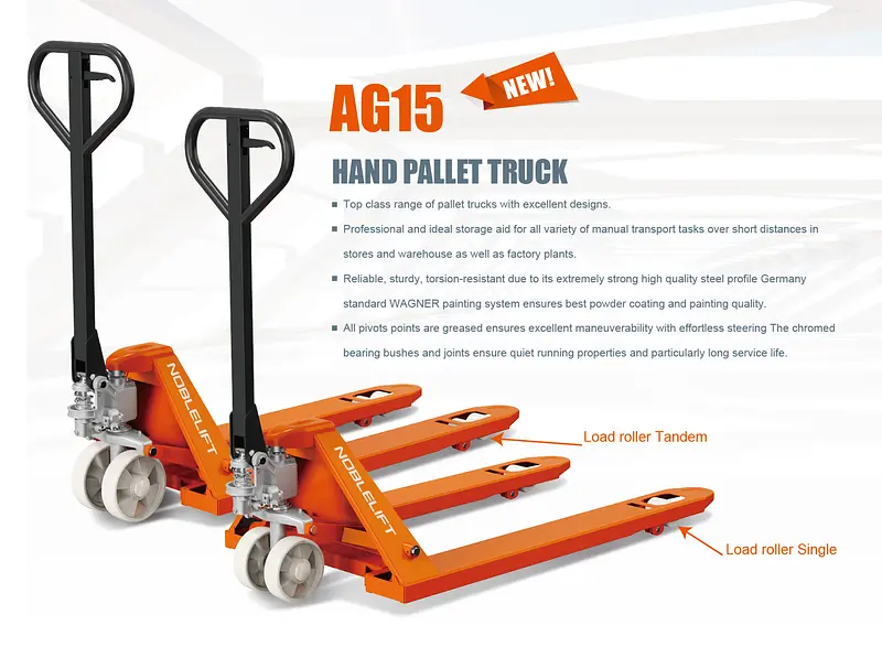 NobleLift AG series 1500 kg hand pallet truck