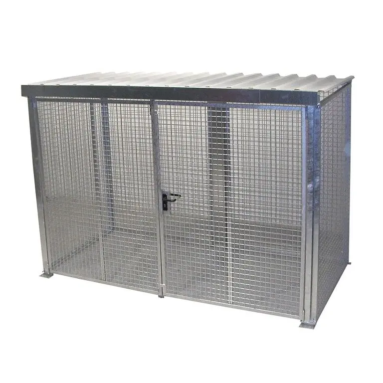 Contenedor para bombonas de gas, galvanizado en caliente