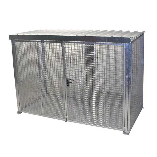Gas bottle storage container galvanized steel