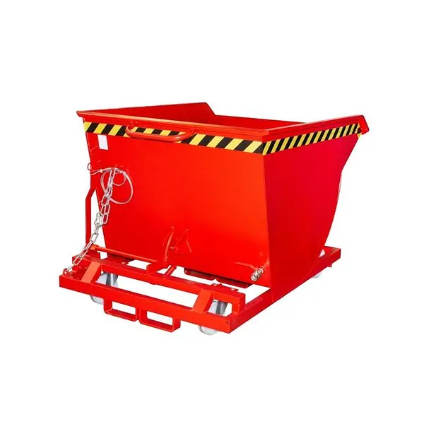 Contenedor de virutas, pintado, Rojo fuego