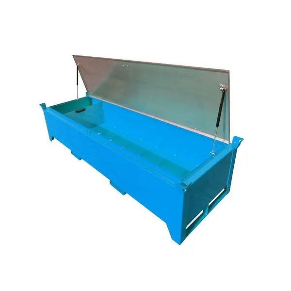 Fluorescent tube box painted light blue