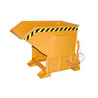 Contenedor basculante, pintado, Amarillo naranja