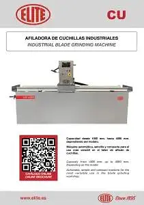 Elite CU industrial blade grinding machine