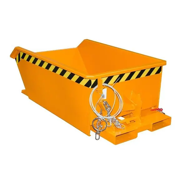 Mini contenedor de virutas, pintado, Amarillo naranja