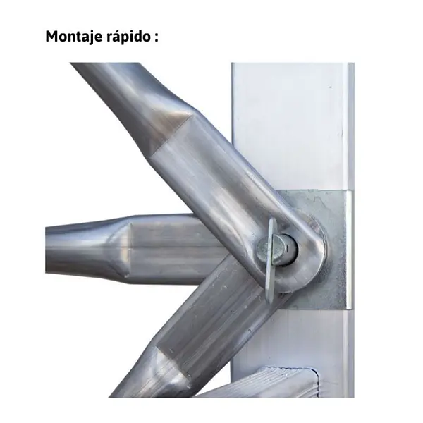 Mini andamio de aluminio 150kg - Escalera de apoyo