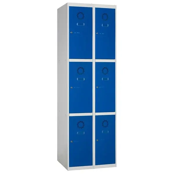 3-door metal locker module