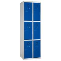 3-door metal locker module