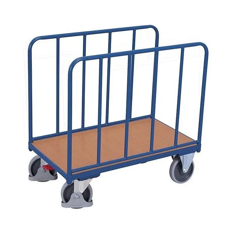 Plataforma Rodante 2 Paredes Tubos Madera