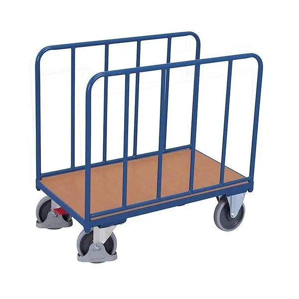 Plataforma Rodante 2 Paredes Tubos Madera