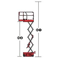 Plataforma Elevadora de Tijera eléctrica de 8m de trabajo - 230kg