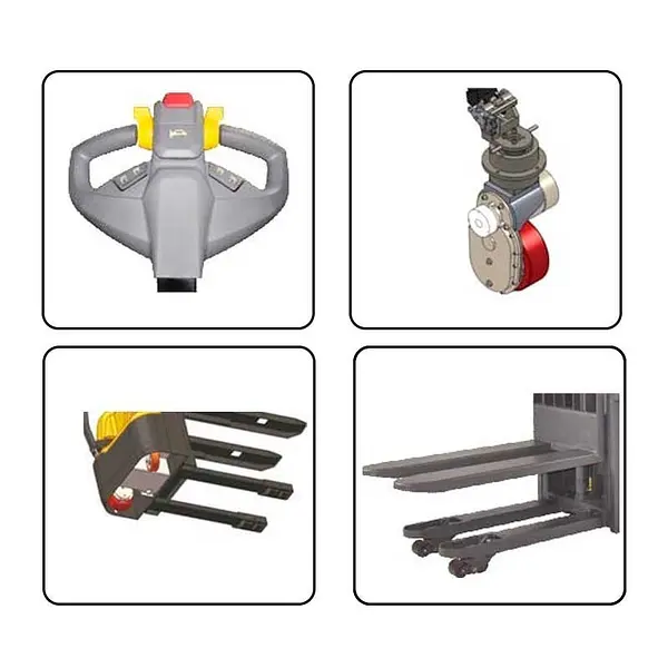 AE15.35 electric stacker with lithium battery and 1500kg capacity