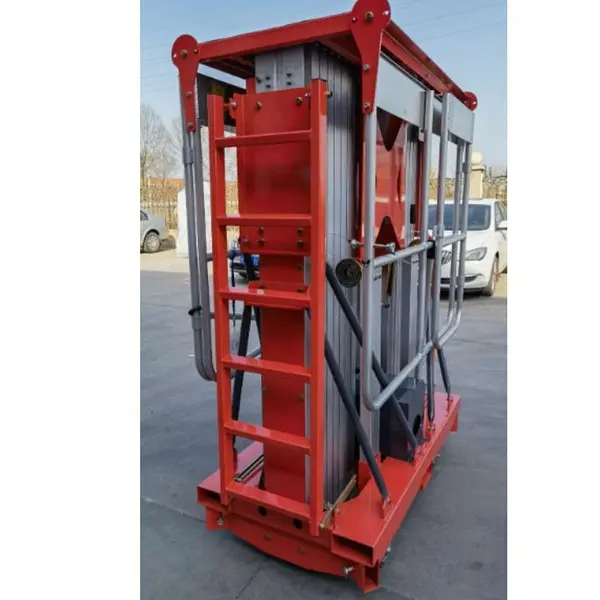 Plataforma Elevadora doble mástil vertical 14m-200kg (batería)