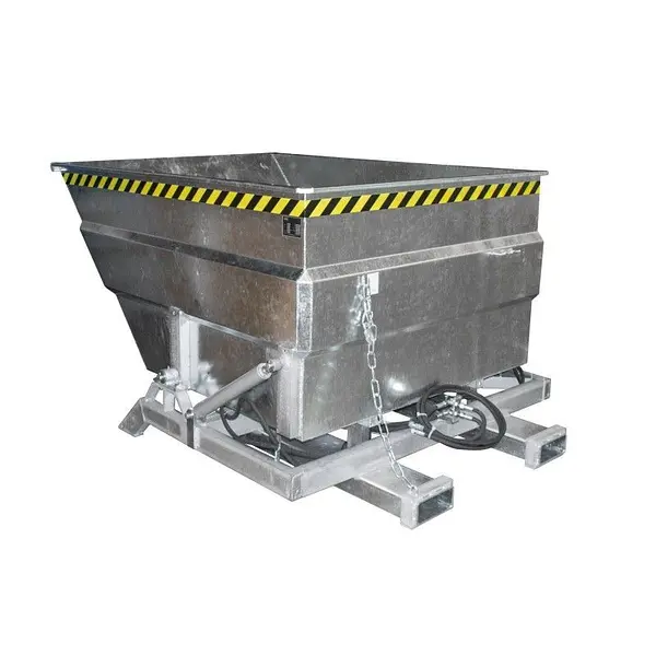 Contenedor basculante, galvanizado en caliente