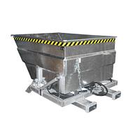 Contenedor basculante, galvanizado en caliente