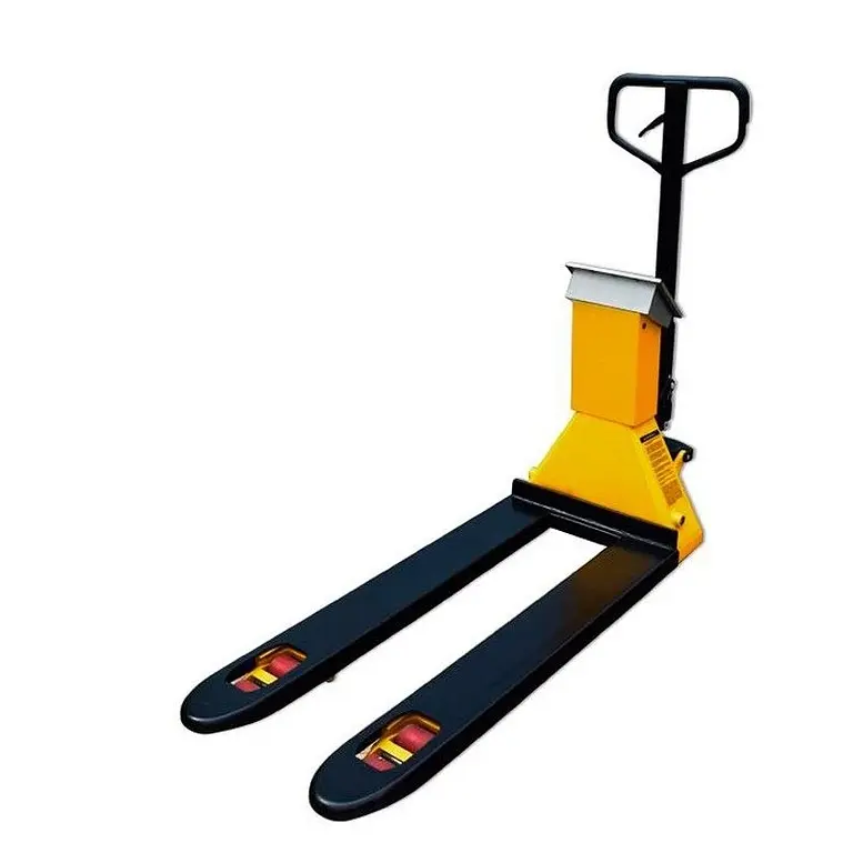 Transpaleta de pesaje con indicador LCD