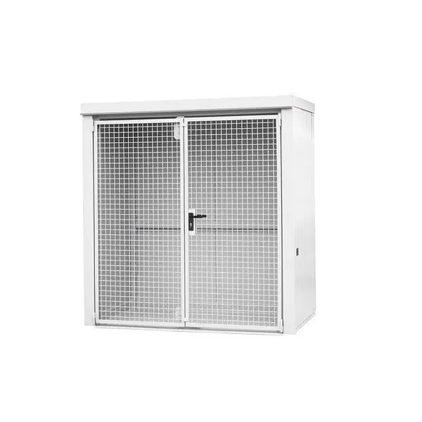 Gas cylinder storage container painted fire resistant