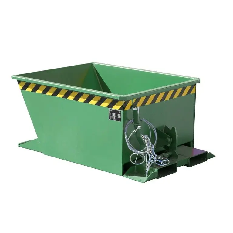 Container Basculante, painted, green