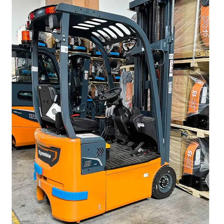 TYMBIA lithium 3-wheel forklift 1200kg with triplet mast 4500mm