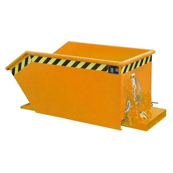 Contenedor de virutas, pintado, Amarillo naranja