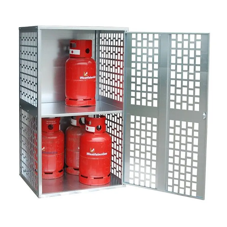 Gas bottle storage kit galvanized