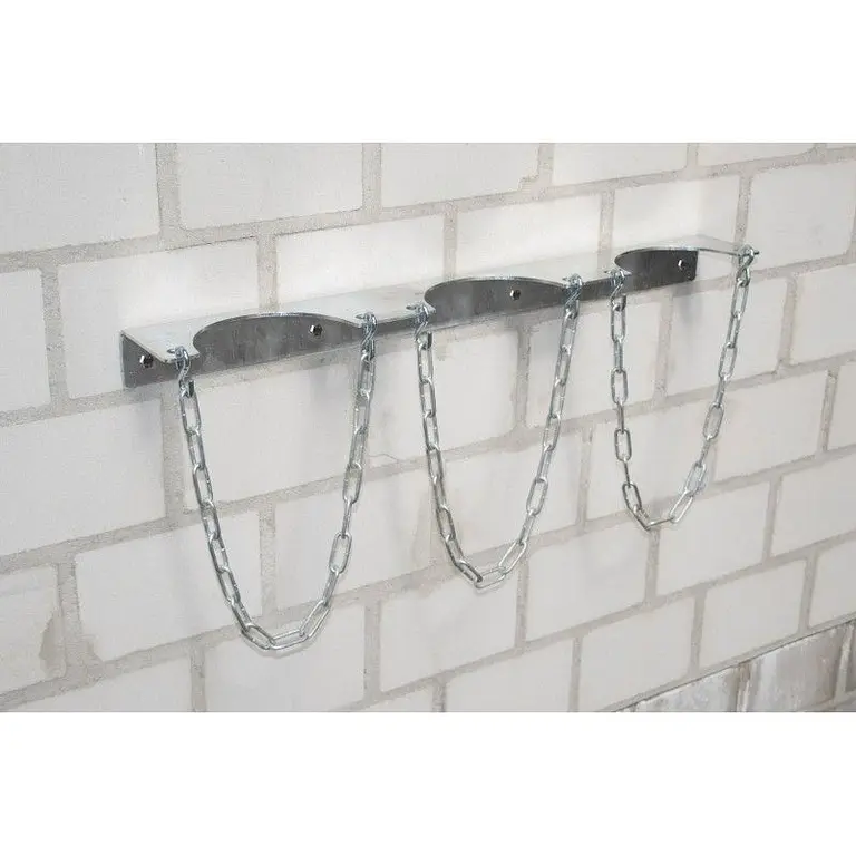 Wall support for gas bottle, hot galvanized