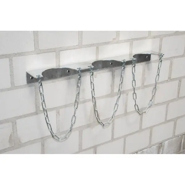 Wall support for gas bottle, hot galvanized