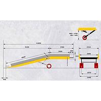 Loading ramp electric 12 ton. with battery platform