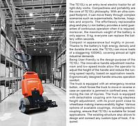 NobleLift TE10li 1000 kg pedestrian tow tractor