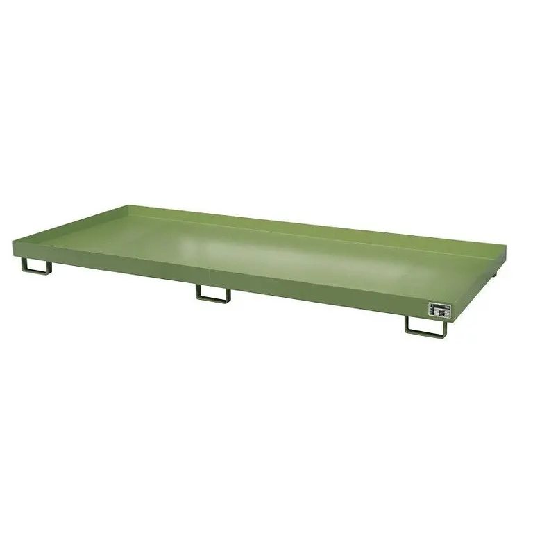 Smooth shelf, painted, green