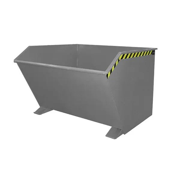 Container tilting, painted, gray mouse
