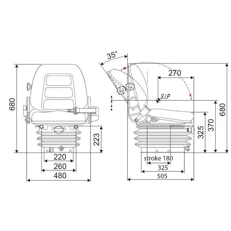 Asiento Carretilla TS63