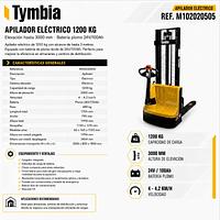 Electric stacker 1200kg to 3000mm - 24V / 100Ah
