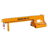 Arms Crane Extensible, painted, Orange Yellow