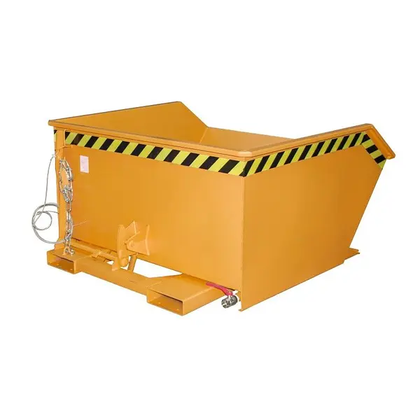 Contenedor de virutas, pintado, Amarillo naranja