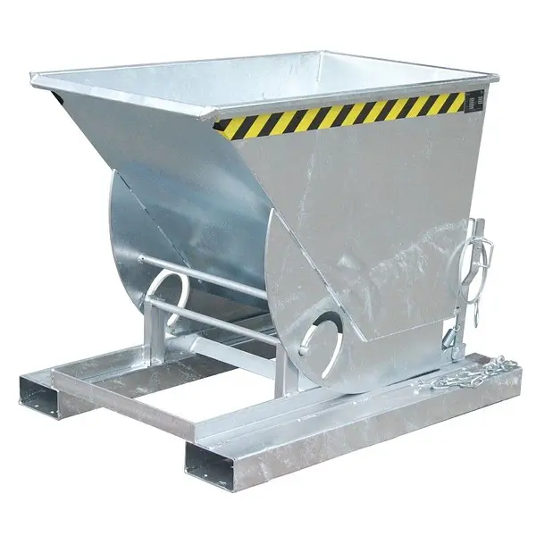Contenedor basculante, galvanizado en caliente