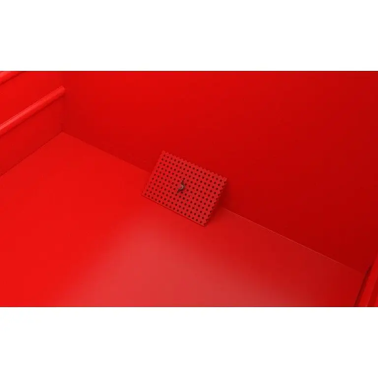 Stackable chip flirt painted red fire