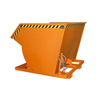 Contenedor basculante, pintado, Amarillo naranja