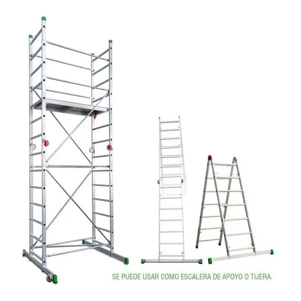 Mini andamio de aluminio 150kg - Escalera de apoyo