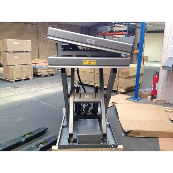 Mesa Elevadora Eléctrica INOX 1000kg a 1050mm de 1300x1000mm