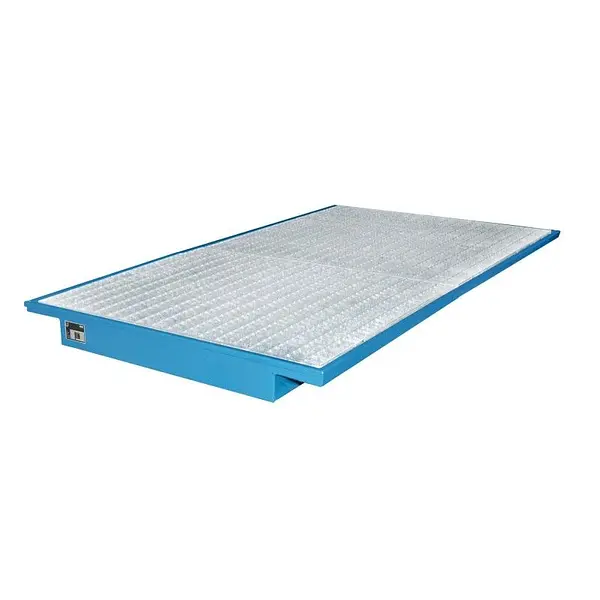 fregadero suspendido pintado de azul claro