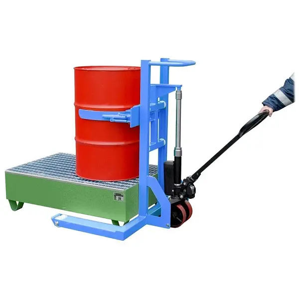 Apilador Elevador de bidones con abrazadera lateral 300kg