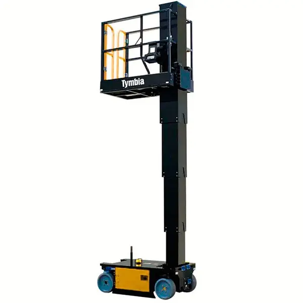 Plataforma Elevadora mástil vertical con brazo 4,8m-227kg