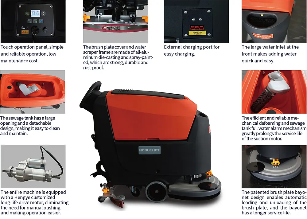 NobleLift ND530 530 mm self-propelled power scrubber