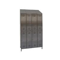 Stainless steel 2-door lockers