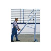 Ladder scissors with wheeled platform