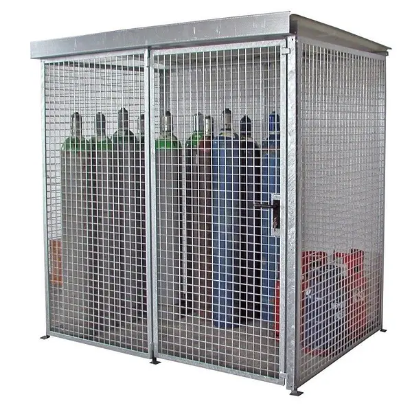 Gas bottle storage container galvanized steel
