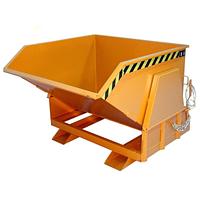 Contenedor basculante, pintado, Amarillo naranja