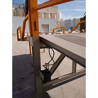Loading ramp with non-slip sheets